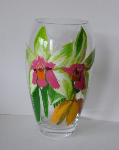 large double Orchid vase $175.